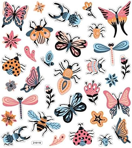 Sticker King NATURE BUGS Stickers Glitter 30pc