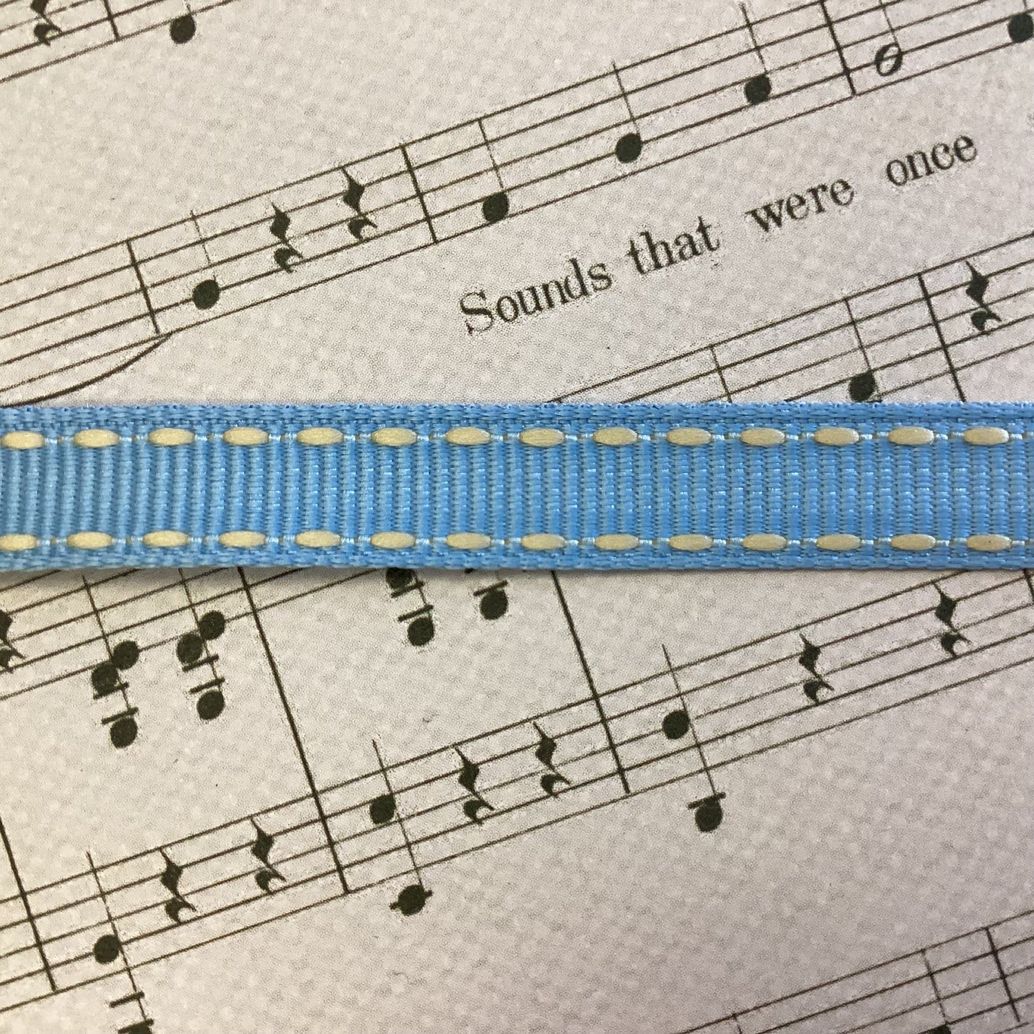 Creative Impressions 3/8” STITCHES RIBBON 1 yard yd