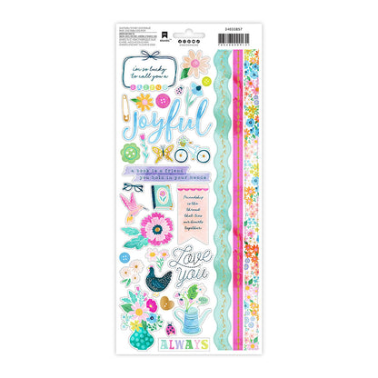 Paige Evans HAPPY HAVEN 6”X12” Stickers 85pc