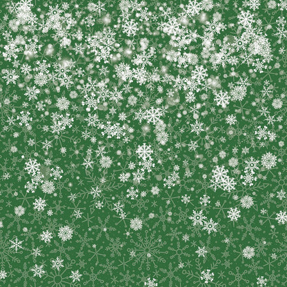Crafters Companion SNOWFLAKE SWIRLS 12X12 Paper Pad 32pc