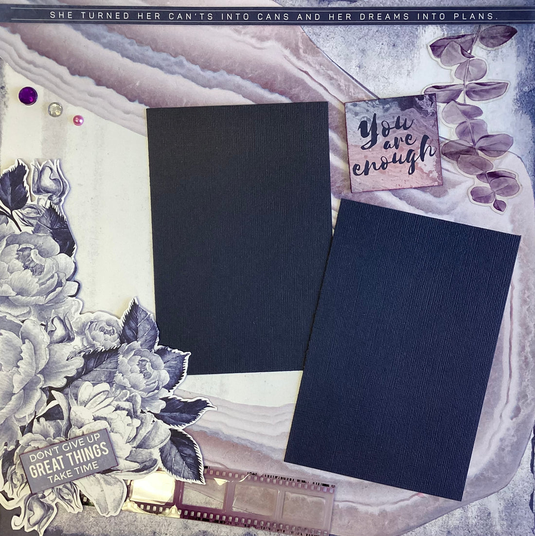 HAPPINESS & DREAMS 12"X12 Scrapbook Page Kit