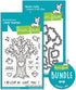 Lawn Fawn HEART TREE Stamp & Die Set