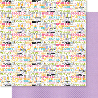 Bella Blvd MEOW 12&quot;X12&quot; Scrapbook Paper