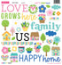 Bella Blvd LOVE GROWS HERE Icon Ciao Chip 12"X12"