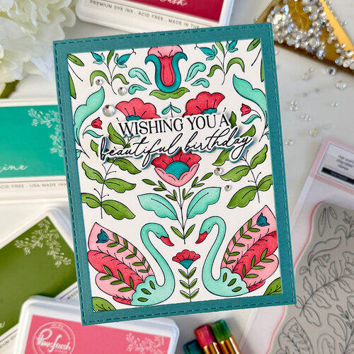 Pinkfresh Studio ON MY MIND Clear Stamp &amp; Die Set 18pc
