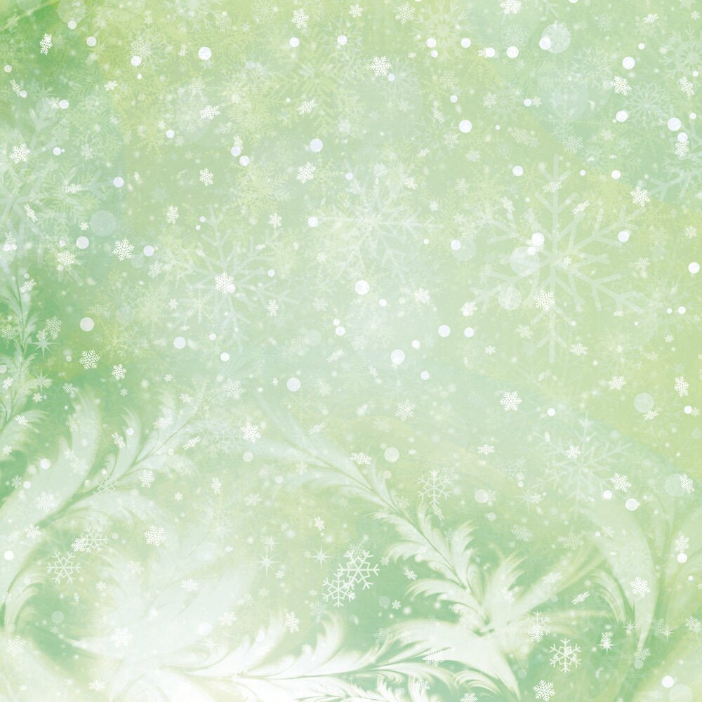 Crafters Companion SNOWFLAKE SWIRLS 12X12 Paper Pad 32pc