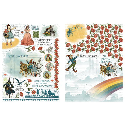 Graphic 45 WONDER OF OZ Rub-On Transfer Set