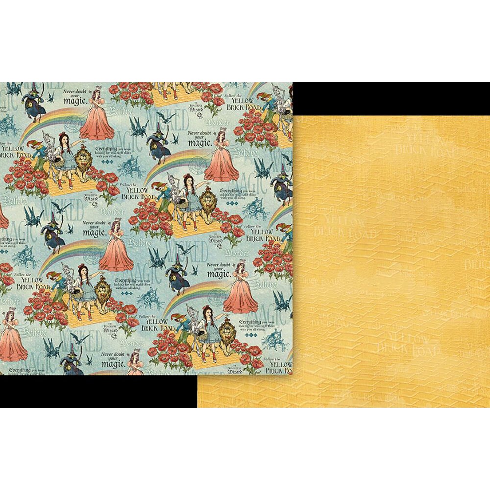 Graphic 45 WONDER OF OZ 12X12 Scrapbook Paper
