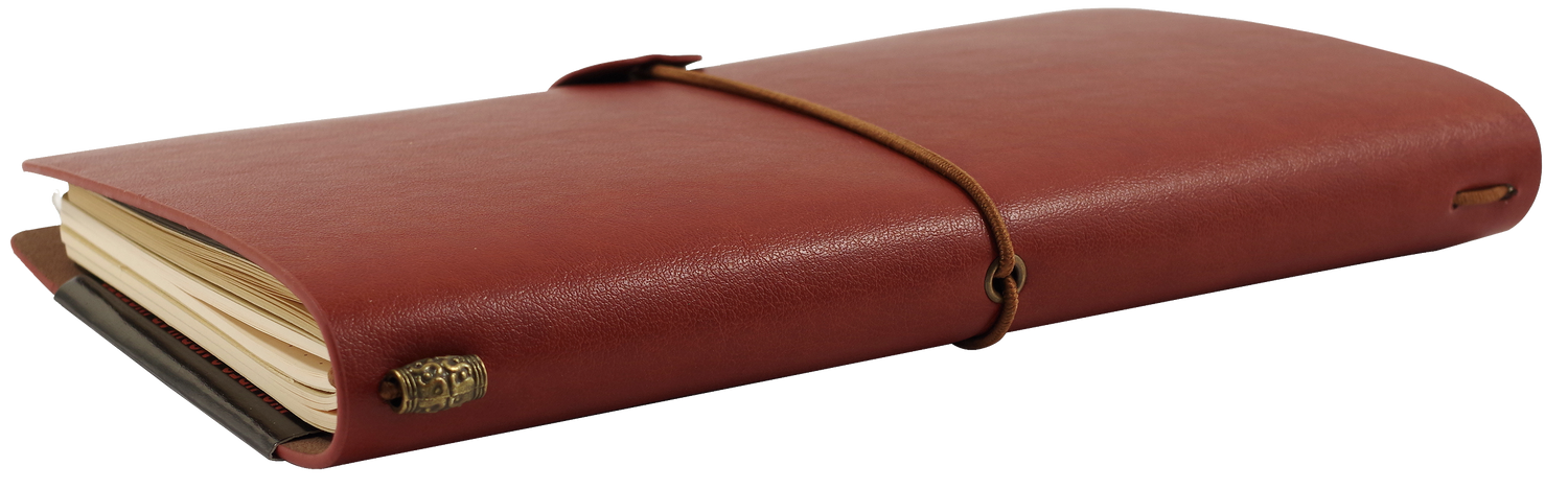 Peter Pauper VOYAGER BURGUNDY Travel Journal Notebook