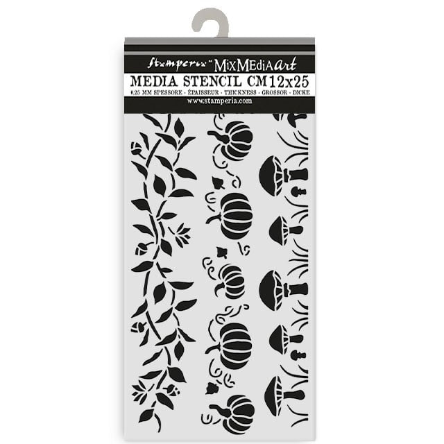 Stamperia Whispering Woods THREE STRIPES Mix Media Stencil