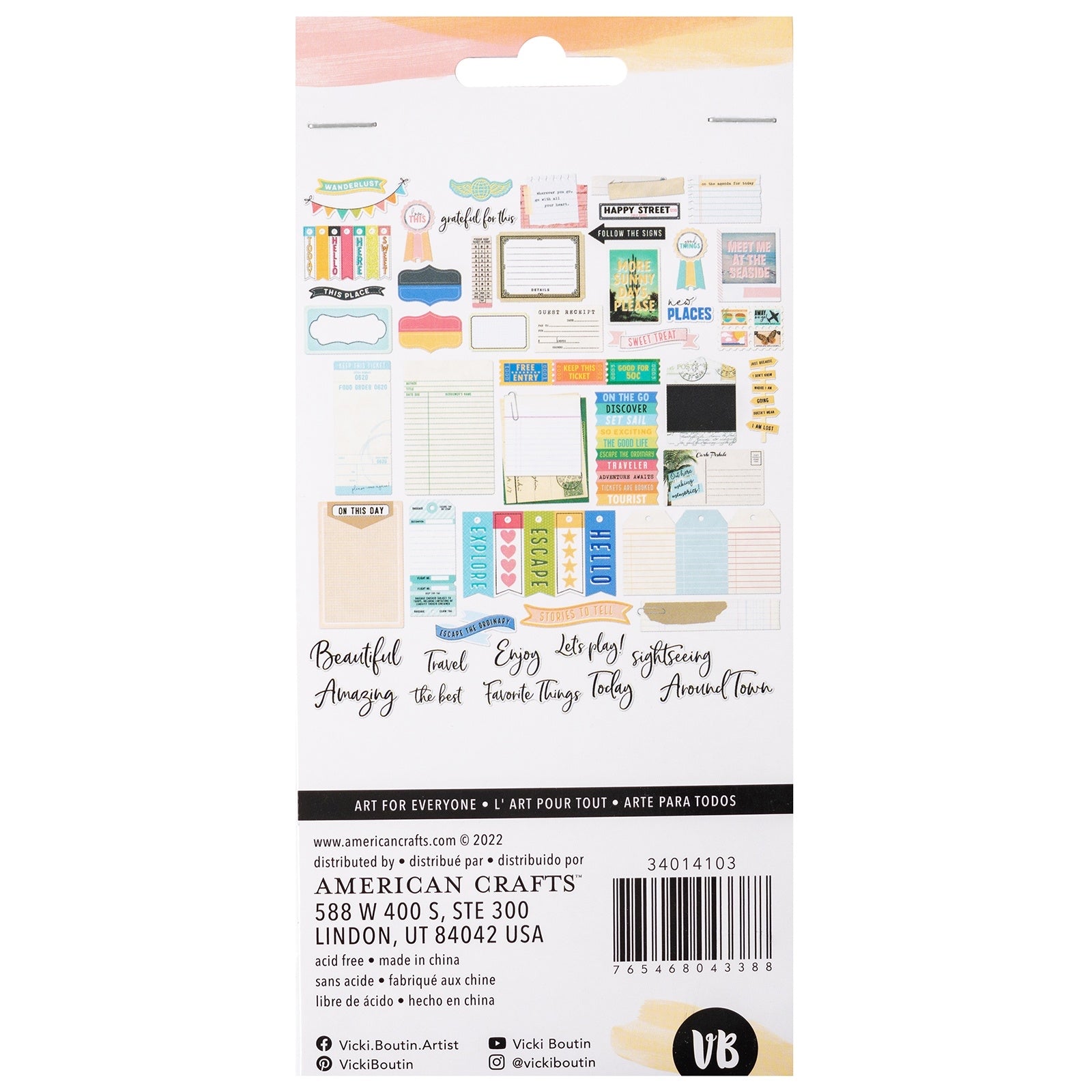 Vicki Boutin WHERE TO NEXT Journal DieCut Embellishments DieCuts 50pc