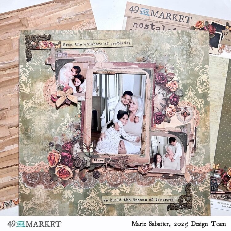 49 and Market NOSTALGIC MEMORIES Ephemera &amp; Frames 62pc