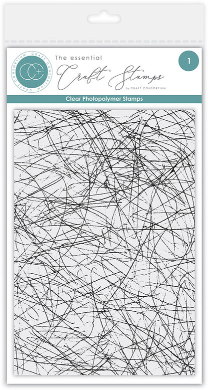 Craft Consortium SCRIBBLE Clear Photopolymer Stamp