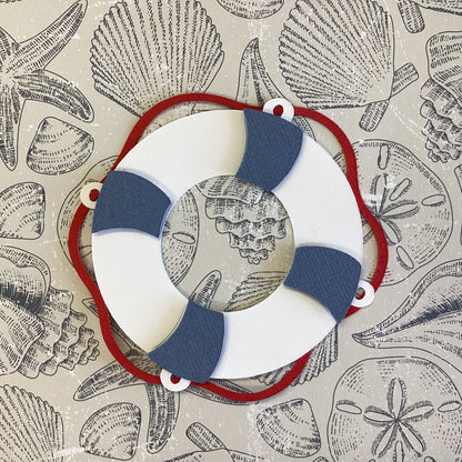 Buoy LIFE SAVER Scrapbook Die Cut Embellishment