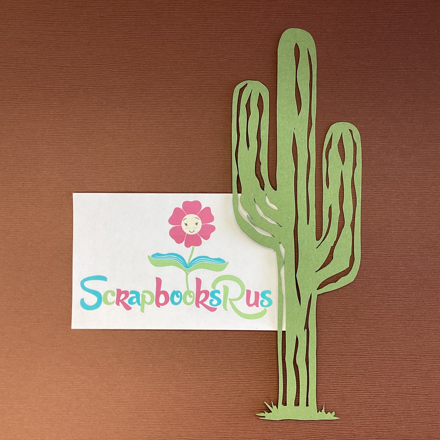 Laser Cut SAGUARO CACTUS Green Desert Diecut