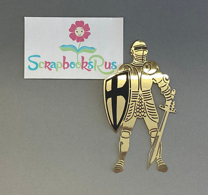 Laser Cut GOLD KNIGHT Diecut Embellishment