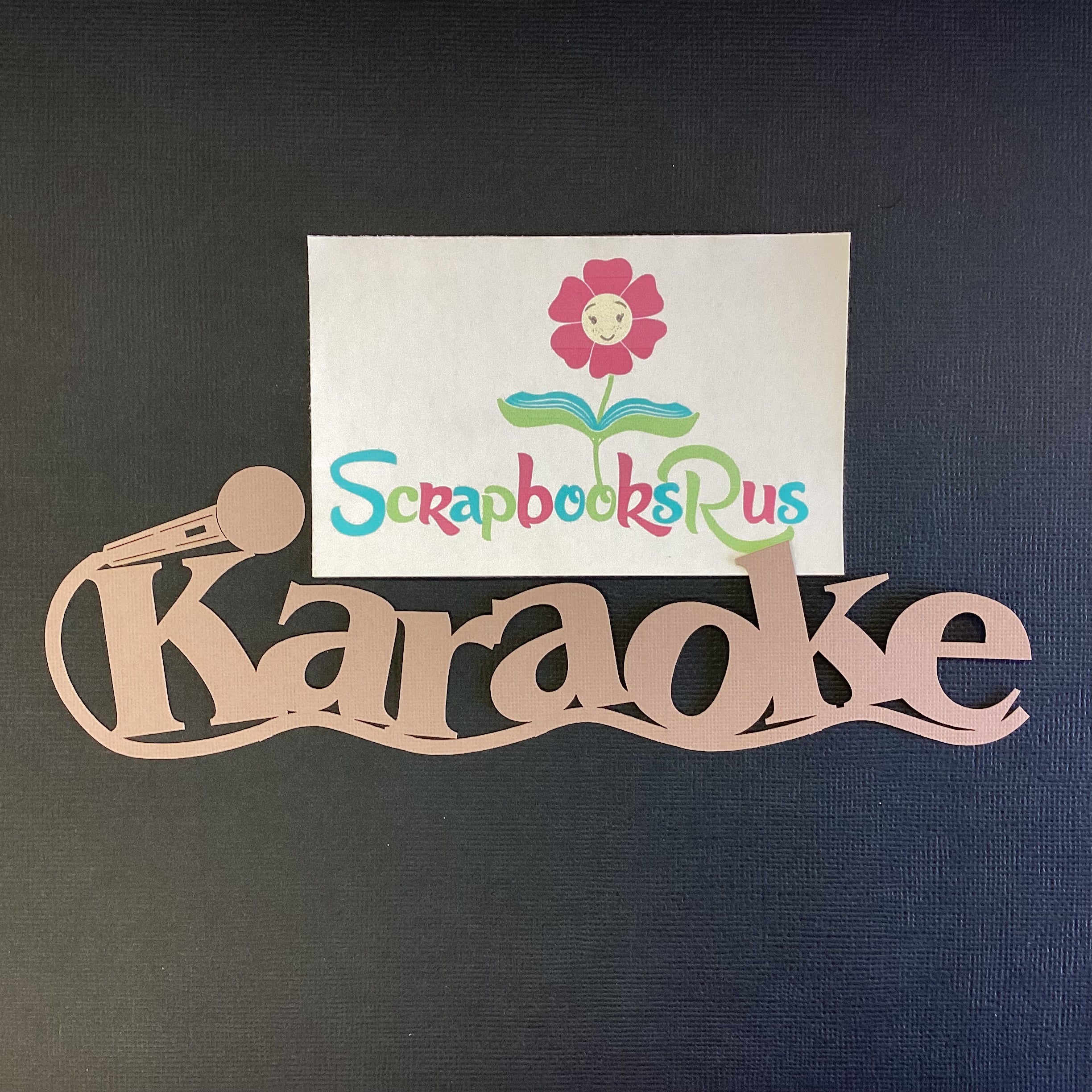 Laser Cut KARAOKE ￼Diecut Scrapbook Title