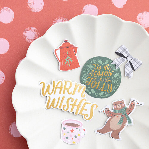 Crate Paper MITTENS &amp; MISTLETOE Ephemera 40pc