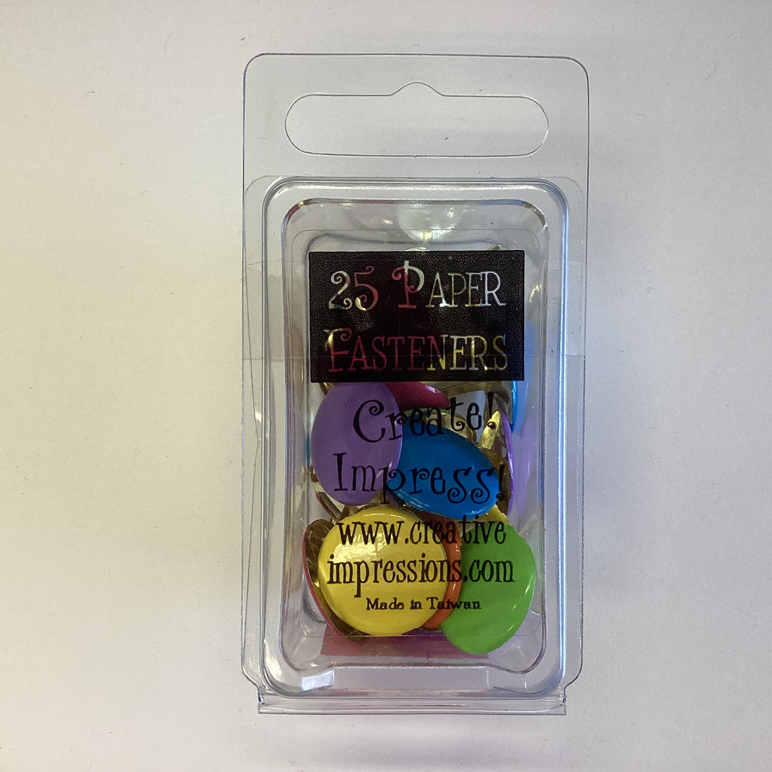 Creative Impressions TROPICAL LARGE ROUND FASTENERS Brads 25pc