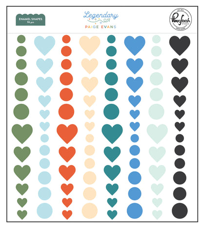 Pinkfresh Paige Evans LEGENDARY Enamel Shapes 96pc