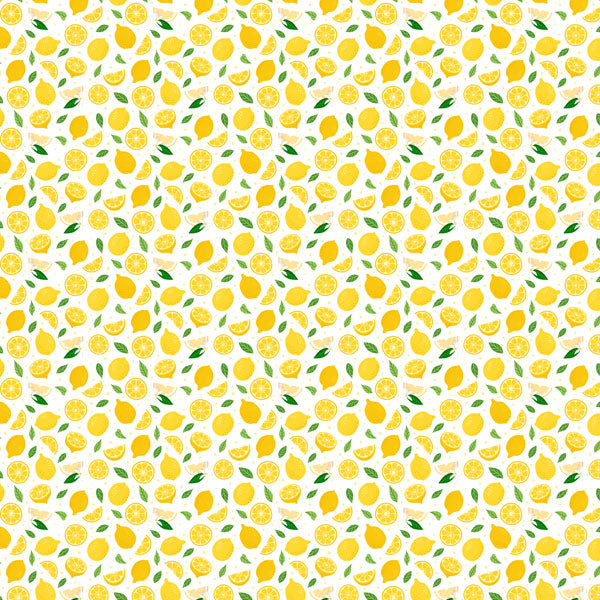 Scrapbook Customs LEMON FRUIT 12"X12" Scrapbook Paper