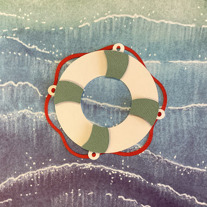Buoy LIFE SAVER Scrapbook Die Cut Embellishment