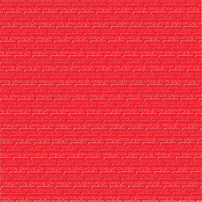 Scrapbook Customs GRADUATE WORDS &amp; CAPS 12&quot;X12&quot; Scrapbook Paper