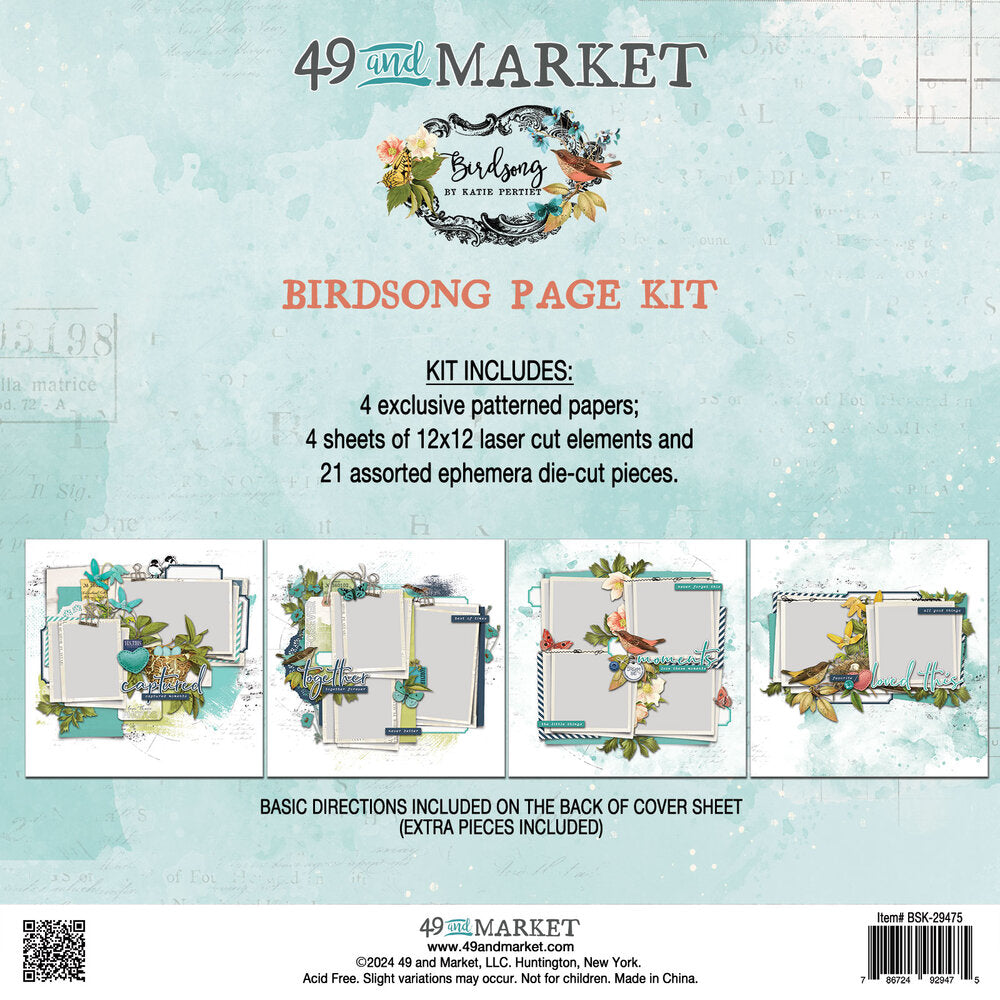 49 and Market BIRDSONG Page Kit