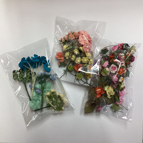 Scrapbooksrus 1/2” MINI ROSES 50pc Flowers
