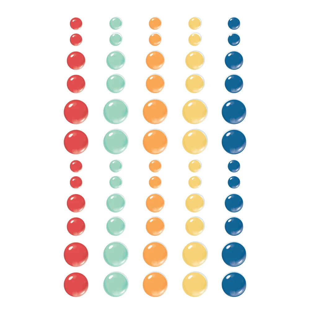 Simple Stories FUR BABY DOG Glossy Enamel Dots 60pc