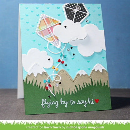 Lawn Cuts SIMPLE PUFFY CLOUDS Custom Craft Dies 3pc