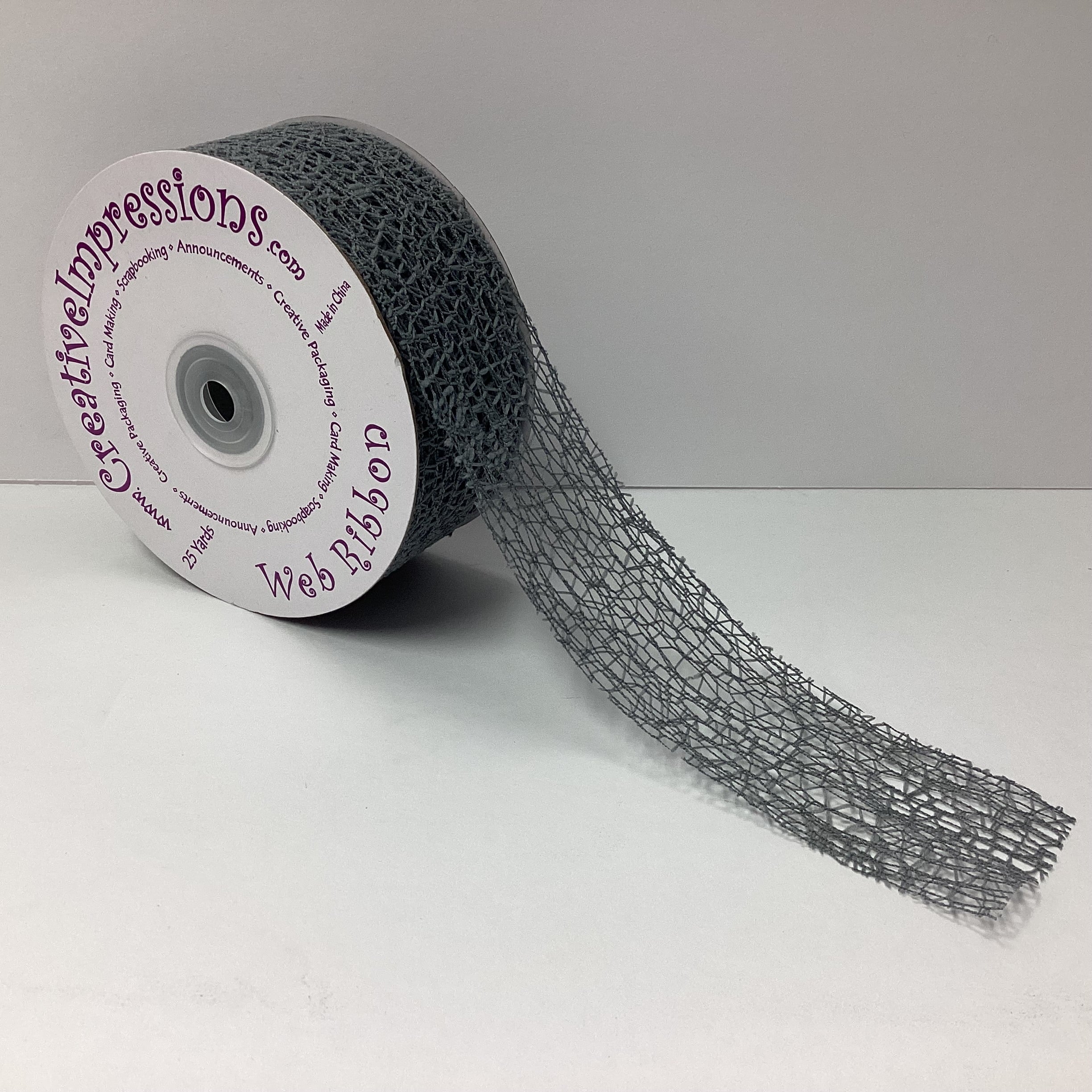 Creative Impressions 2&quot; MESH WEB RIBBON 1 yard yd