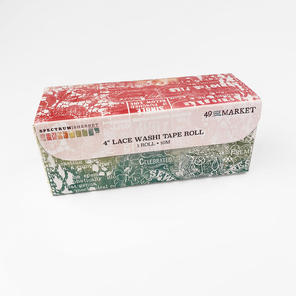 49 and Market SPECTRUM SHERBET 4” LACE WASHI TAPE