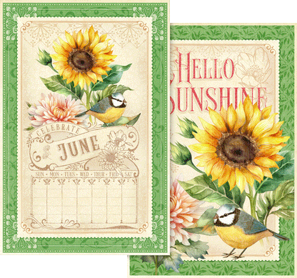 Graphic 45 SEASON TO CELEBRATE Calendar Ephemera Cards