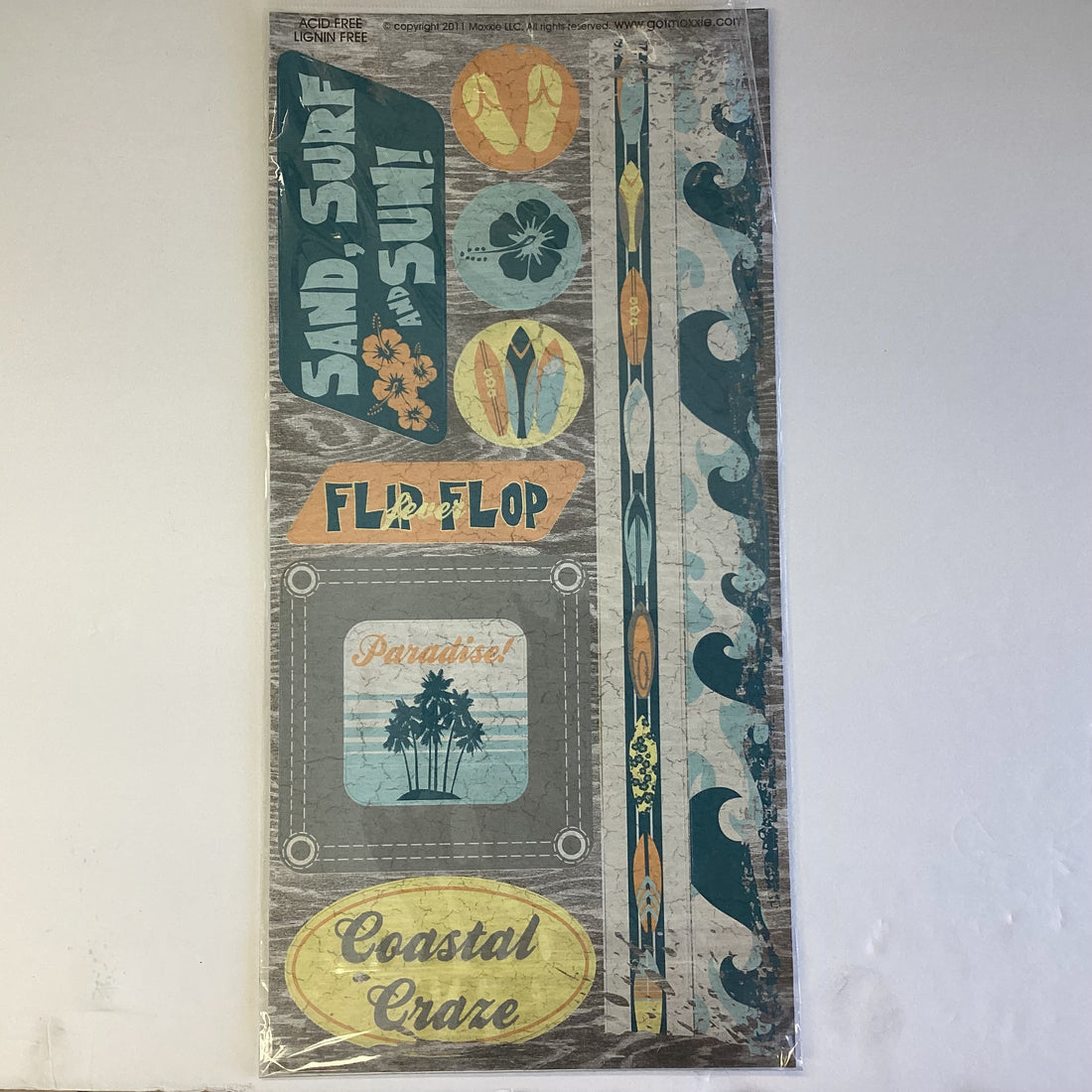 Moxxie AT THE BEACH 6"X12" Punch Out Sheets