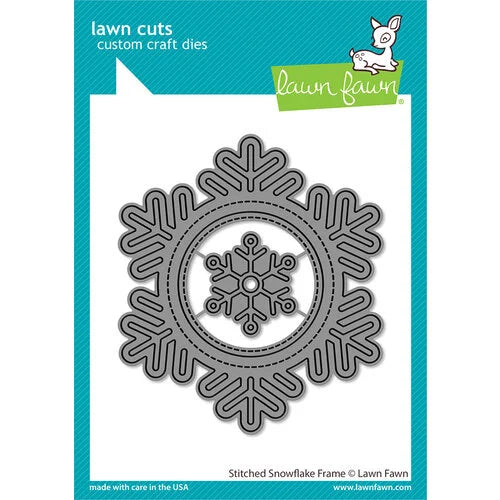 Lawn Fawn Cuts MAGIC IRIS SNOWFLAKE Custom Craft Dies 2pc