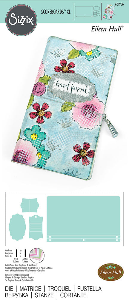 Sizzix ScoreBoards XL JOURNAL Die 4pc