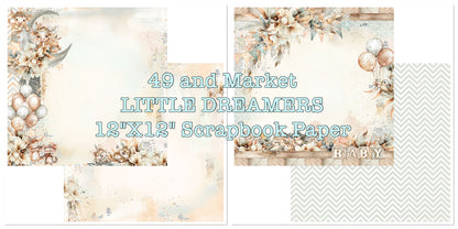 49 and Market LITTLE DREAMERS 12&quot;X12&quot; Scrapbook Paper