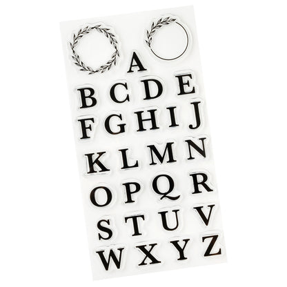 Hampton Art ALPHABET LETTERS 3 Clear Stamps 28pc