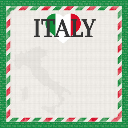 Scrapbook Customs ITALY 12”X12” Paper Pack