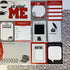 ALL ABOUT ME Newspaper Journal 12"X12" Scrapbook Paper
