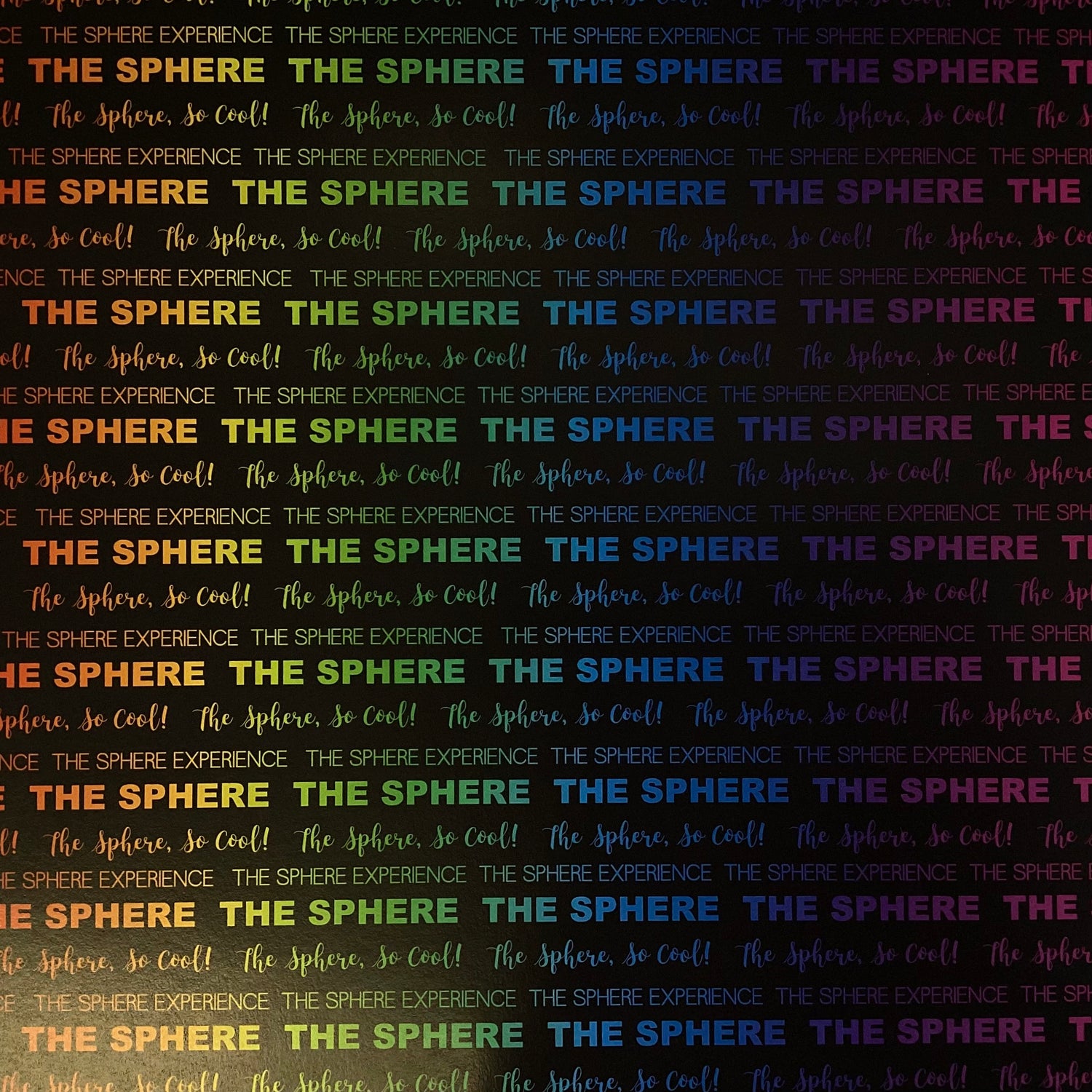 Neon THE SPHERE 12&quot;X12&quot; Downtown Las Vegas Scrapbook Paper
