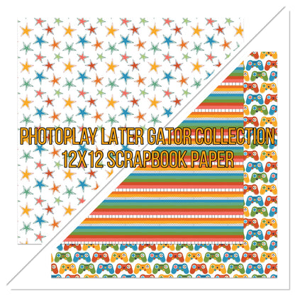 Photoplay LATER GATOR Collection 12X12 Scrapbook Paper