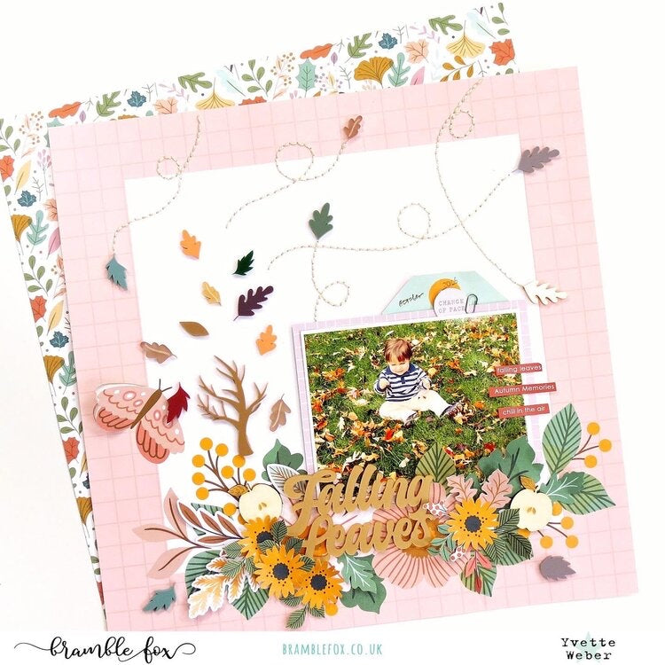 Pinkfresh Studio Good Times SIMPLE PLEASURES 12x12 Scrapbook Paper