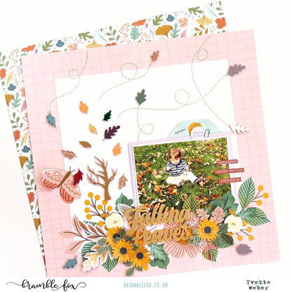 Pinkfresh Studio Good Times SIMPLE PLEASURES 12x12 Scrapbook Paper