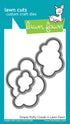 Lawn Cuts SIMPLE PUFFY CLOUDS Custom Craft Dies 3pc