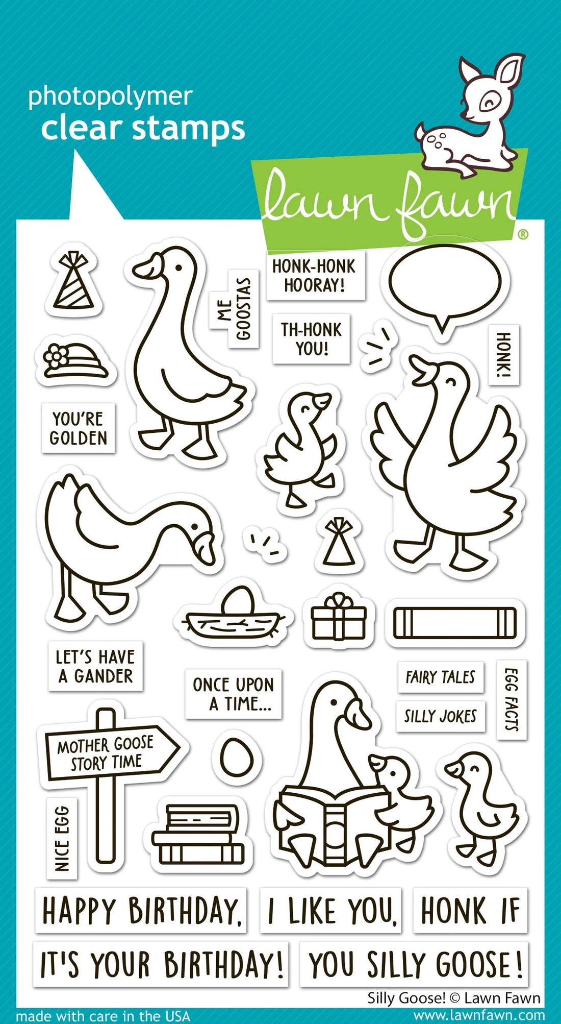 Lawn Fawn SILLY GOOSE Stamp & Die Set