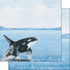 Scrapbook Customs SAFARI ORCA 12"X12" Scrapbook Paper