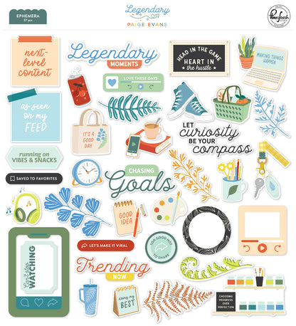 Pinkfresh Paige Evans LEGENDARY Ephemera 37pc