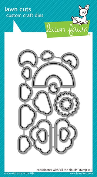 Lawn Fawn ALL THE CLOUDS Stamp &amp; Die Set